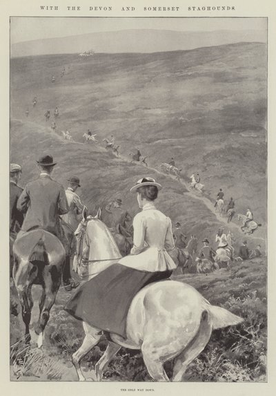 Avec les chiens de chasse du Devon et du Somerset - William Barnes Wollen